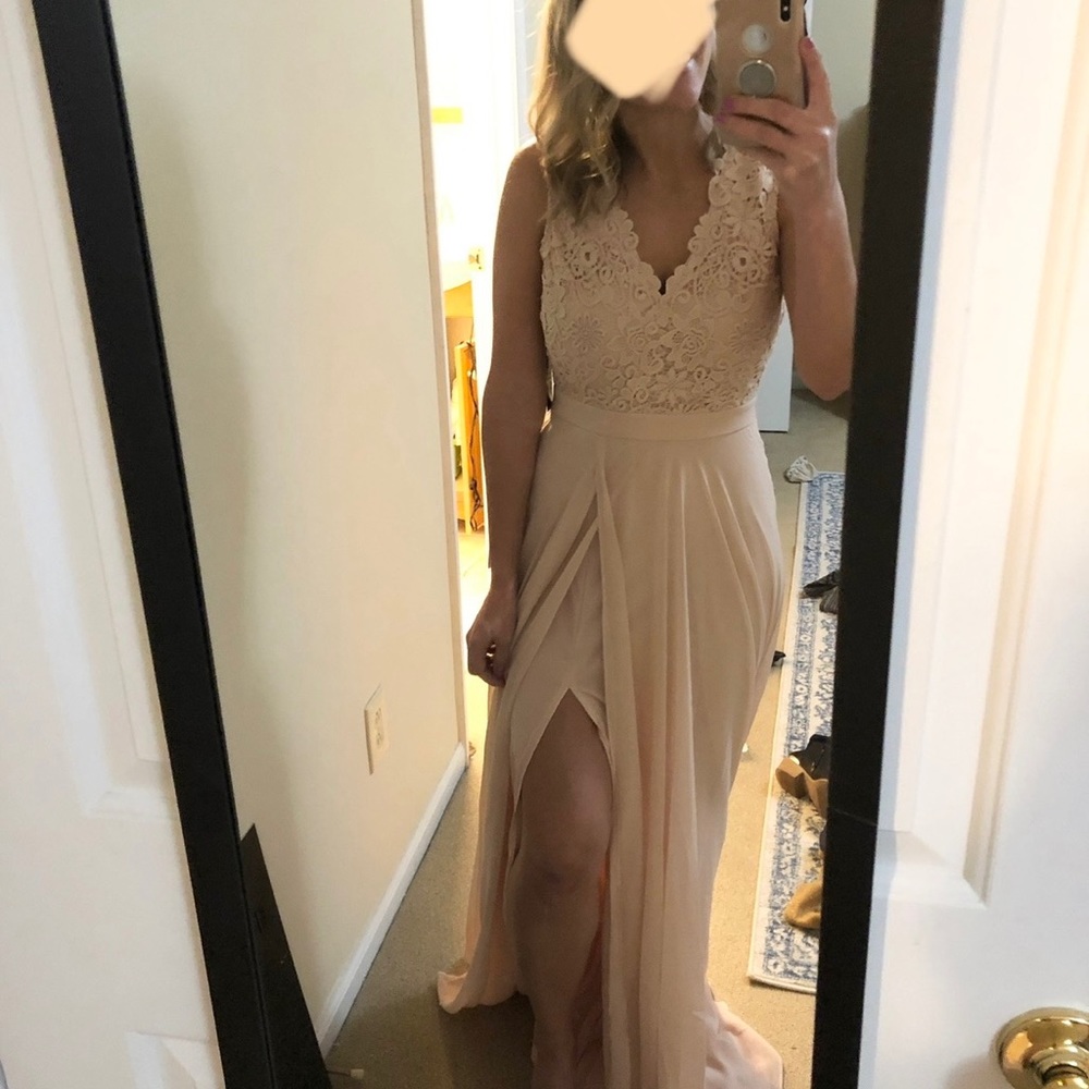 Lulus dusty rose dress!